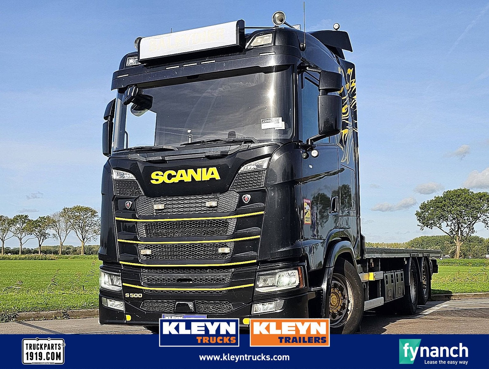 SCANIA S500 6x2*4 Platform Retarder Leather-Seats Plateau Pr, Automaat, Euro 6, Scania, Zwart