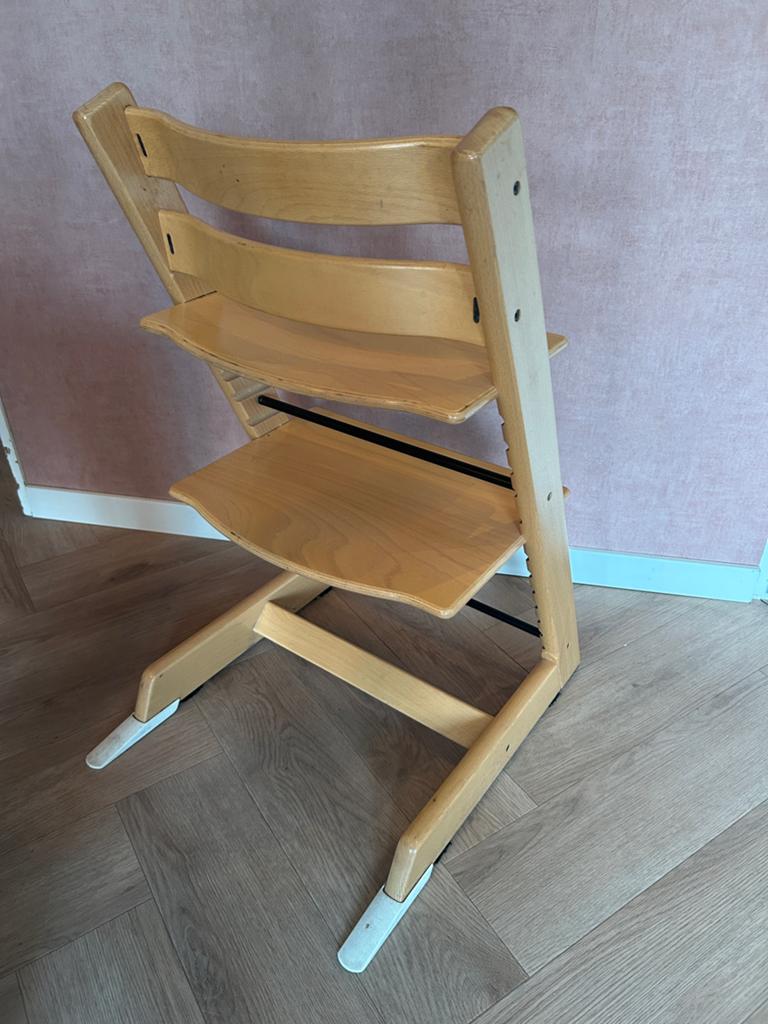 Stokke Tripp Trapp meegroeistoel - Natuurlijk hout, Ophalen, Gebruikt, Meegroeistoel