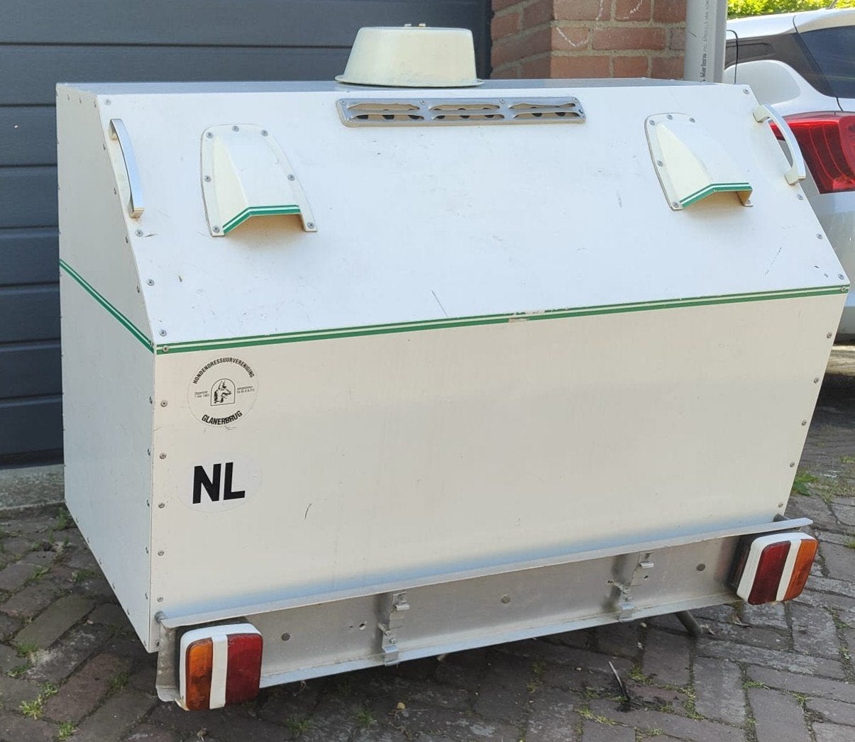 Hondenkar, bench, honden transportwagen, hondenaanhanger, Dieren en Toebehoren, Ophalen, Gebruikt
