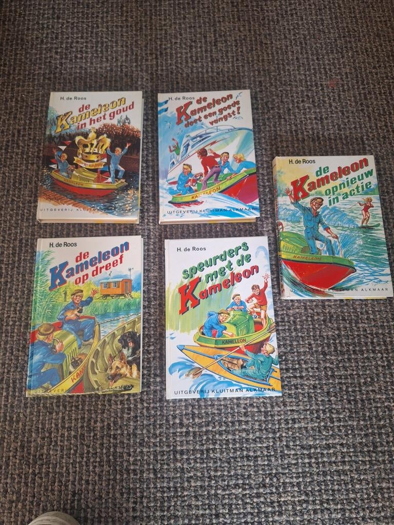 5 Kameleon boeken van H. de Roos, Ophalen of Verzenden