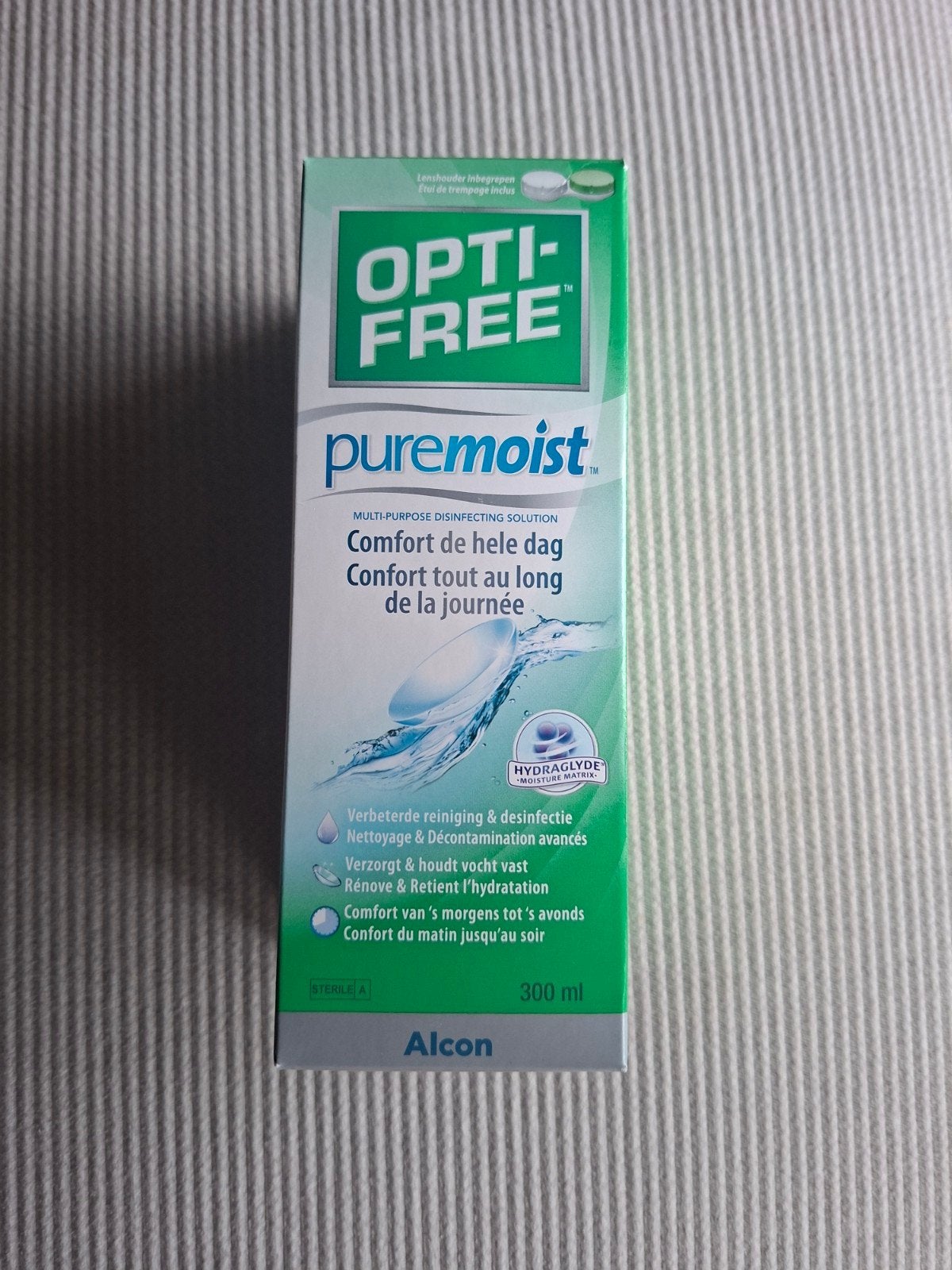 Puremoist lenzenvloeistof met lenshouder - 300 ml nieuw, Ophalen of Verzenden, Nieuw, Overige typen