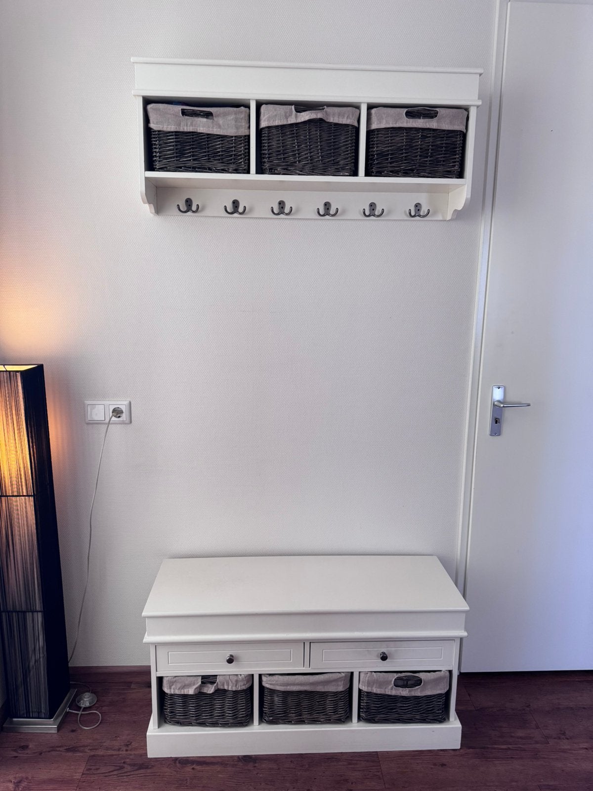 Kapstok met onderkast, Huis en Inrichting, Woonaccessoires | Kapstokken, Gebruikt, Minder dan 100 cm, Hout, Ophalen