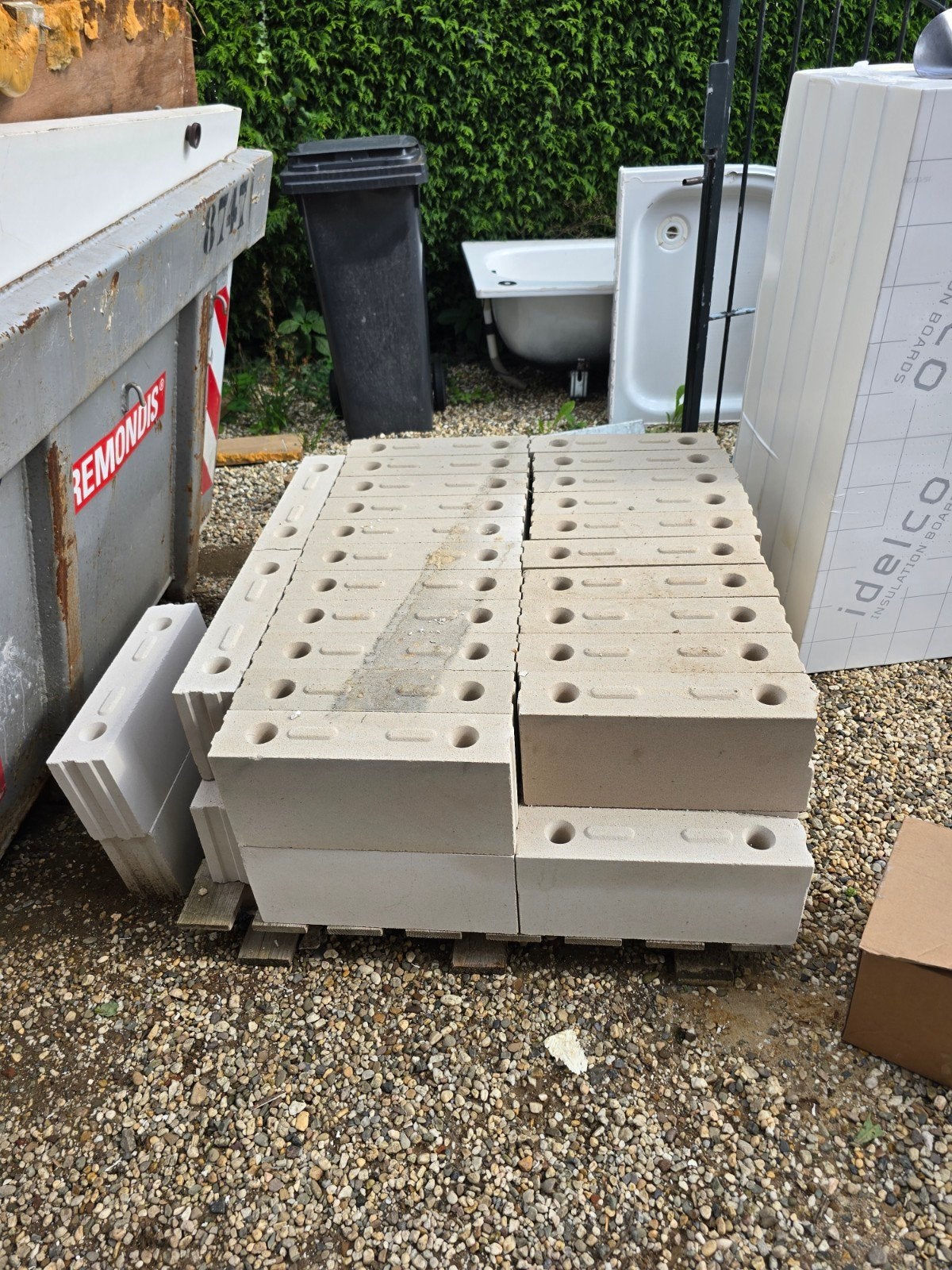 Kalkzandsteen Lijmblokken 40 stuks  CS20 - 437x100x198 mm, Doe-het-zelf en Verbouw, Ophalen, Nieuw, Kalkzandstenen