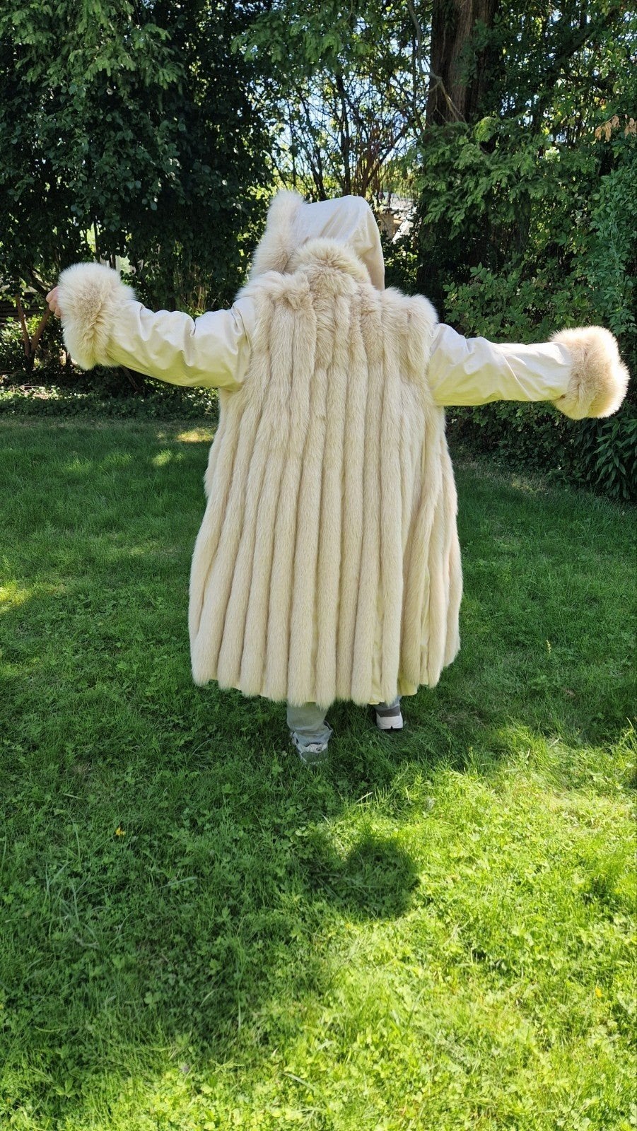 ZGAN Bontjas - reversible -, Kleding | Dames, Carnavalskleding en Feestkleding, Zo goed als nieuw, Carnaval, Maat 38/40 (M), Ophalen