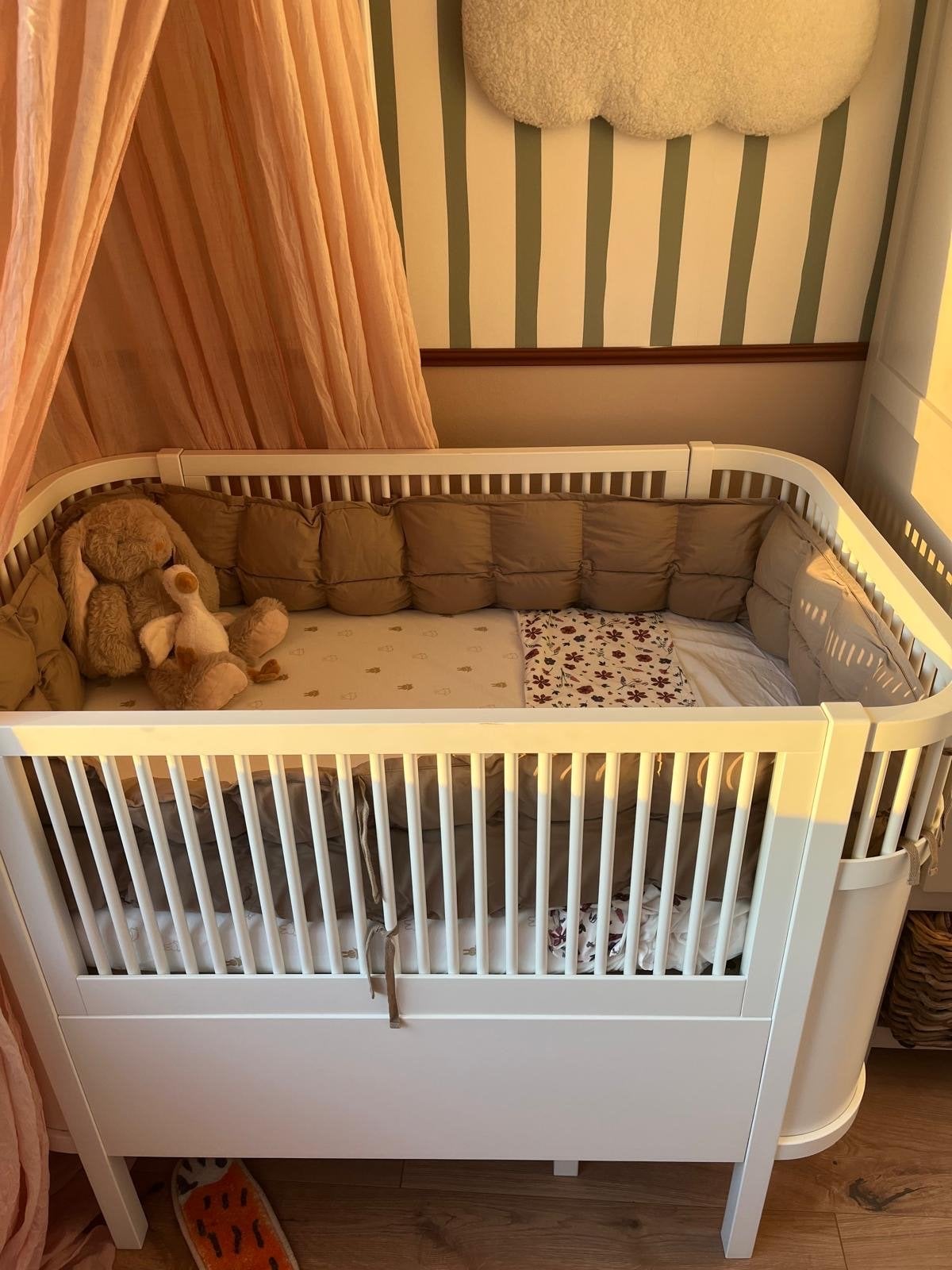 Sebra Bed Bumper - Beige, Verzenden, Zo goed als nieuw, Ledikant