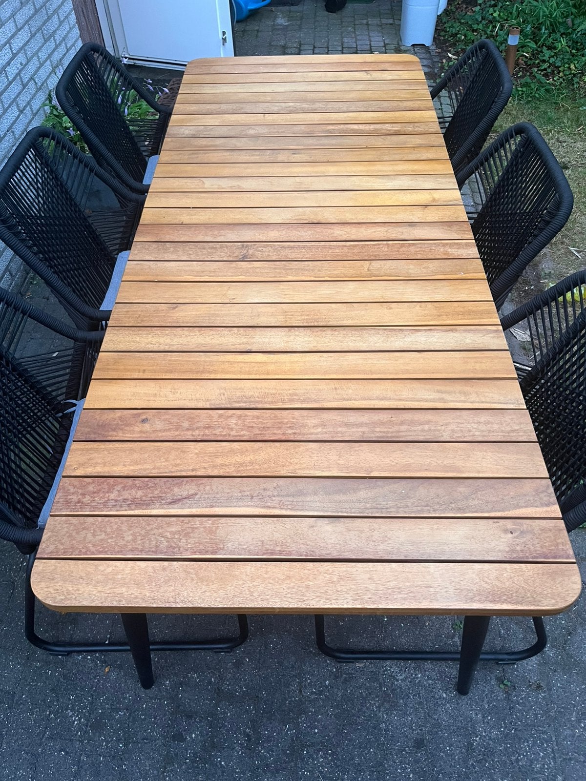 Tuintafel, Tuin en Terras, Ophalen, Zo goed als nieuw, Rechthoekig, Hout