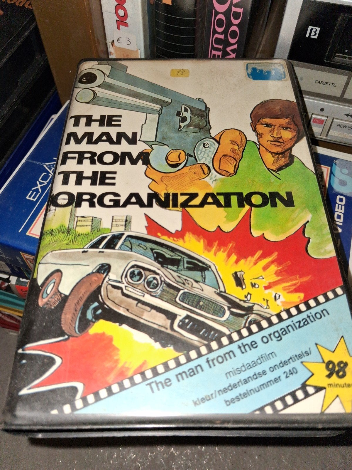 Betamax ex-rental  - The Man Frim Rhe Organization, Vanaf 16 jaar, Ophalen of Verzenden, Gebruikt