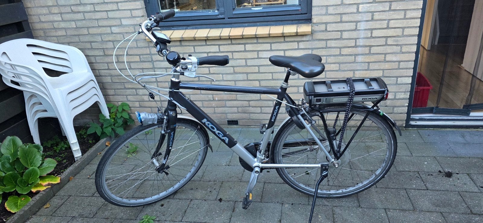 Koga E-bike met achterwielmotor en 1 defecte accu., Ophalen, Gebruikt, Overige merken