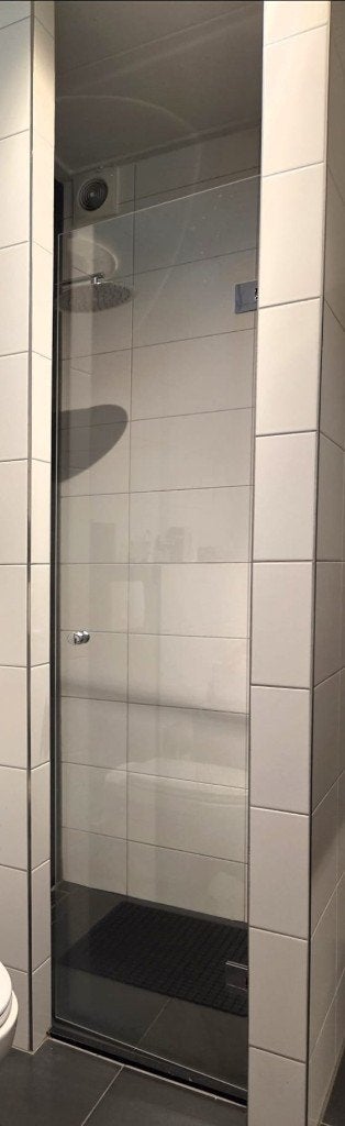Douche deur, Ophalen, Zo goed als nieuw, Glas, Douche