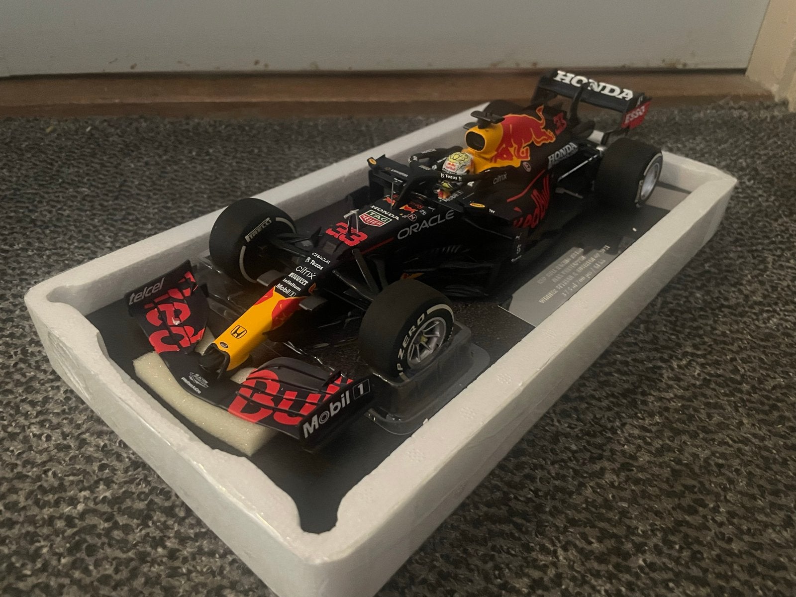 Max Verstappen RB16B Stiermarken & Oostenrijk 2021 1:18, Verzenden, Nieuw, Auto, MiniChamps
