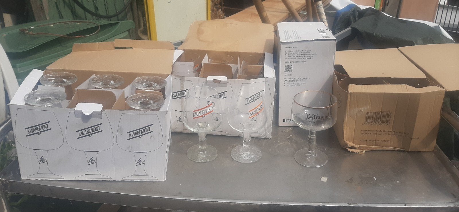 kwaremont bierglazen 2 dozen, Ophalen, Zo goed als nieuw, Glas of Glazen, Overige merken