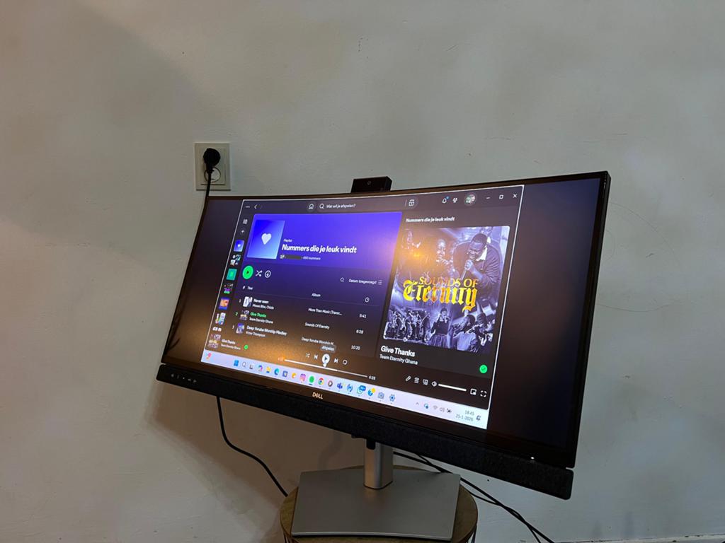 Dell C3422WE 34 inch Curved USB-C Monitor, Computers en Software, Monitoren, Ophalen, IPS, Zo goed als nieuw, Quad HD (2K)
