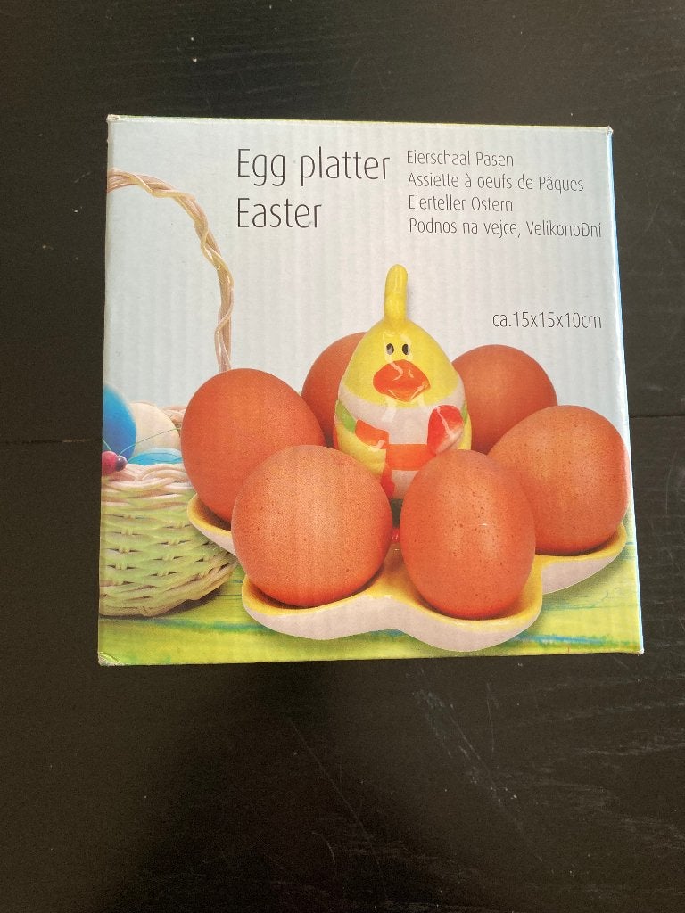 Decoratieve eierschaal voor 6 eieren, Nieuw, Ophalen of Verzenden, Schaal of Schalen, Overige stijlen