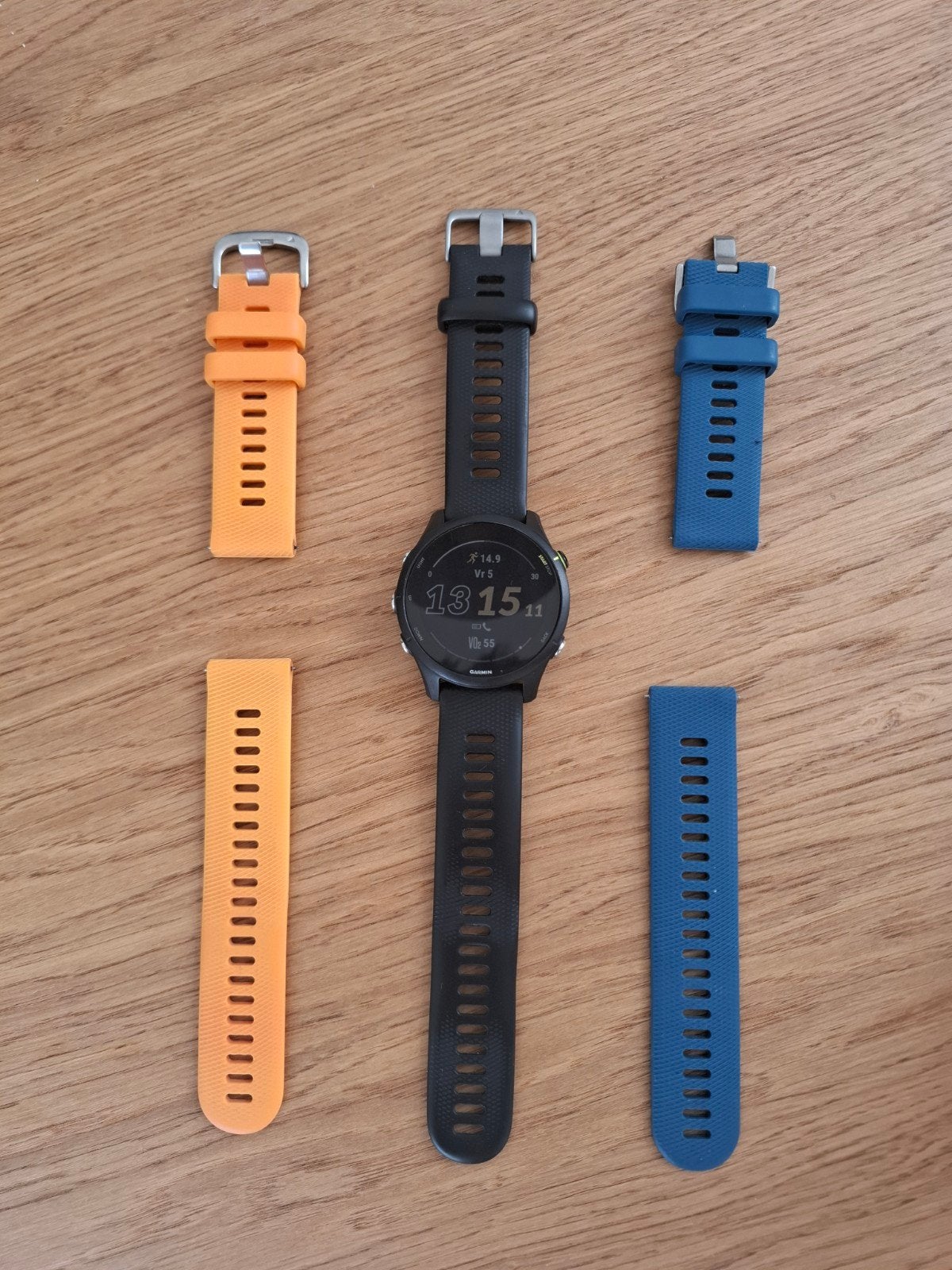Garmin Forerunner 255 music sporthorloge met extra bandjes, Zwart, Garmin, Ophalen of Verzenden, Zo goed als nieuw