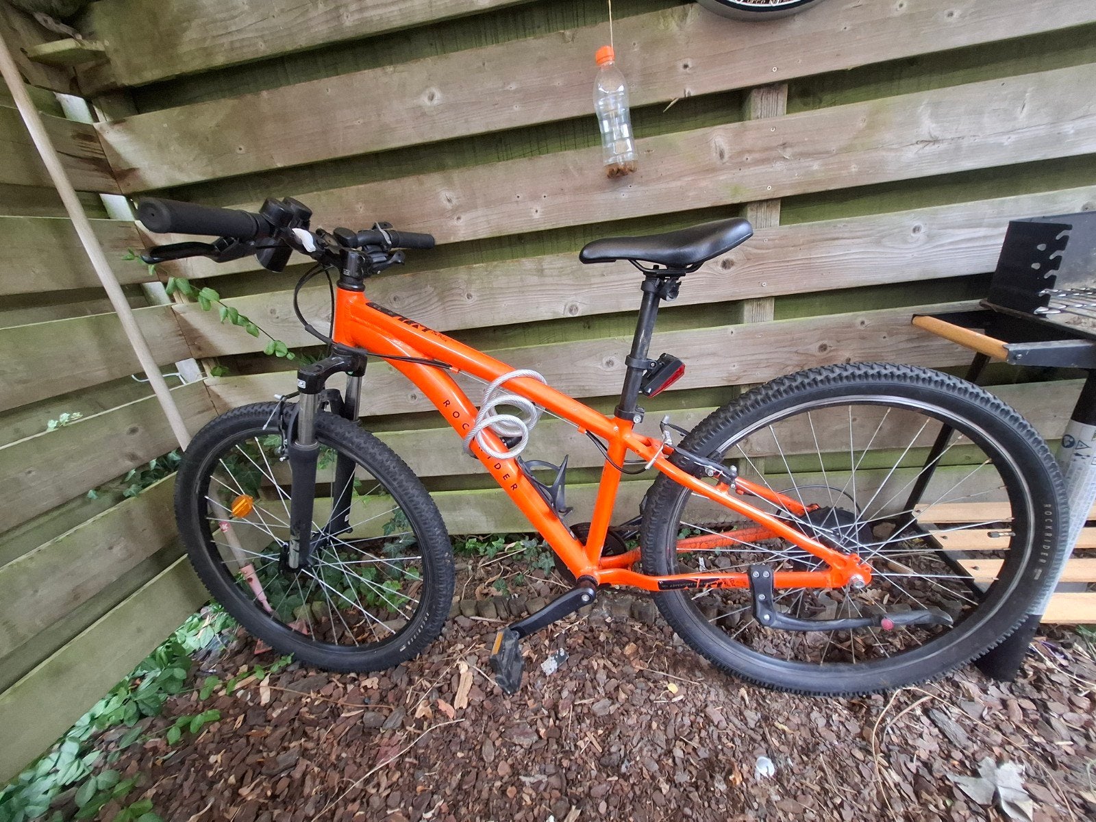 Rockrider 26 inch mountainbike - Oranje, Gebruikt, Trommelrem, Ophalen, Overige merken