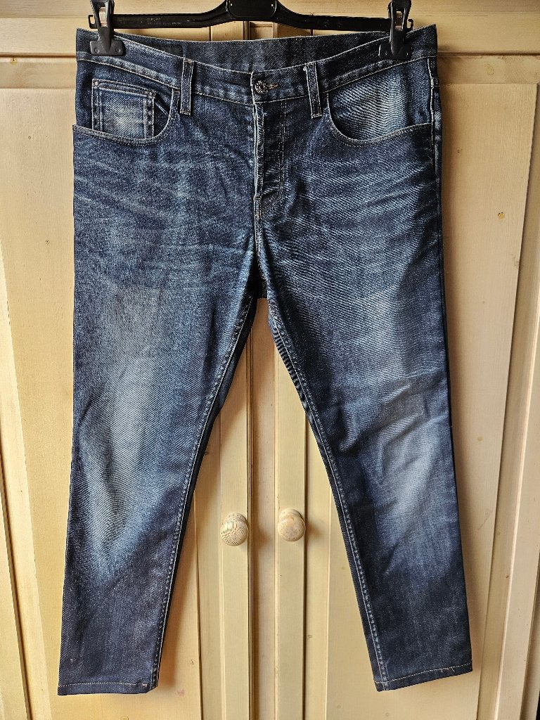 blauwe jeans, maat 42, Verzenden, Zo goed als nieuw, Blauw, W33 - W36 (confectie 42/44)
