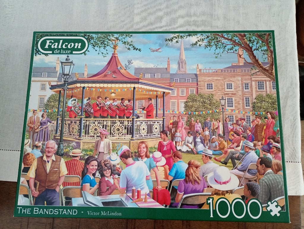 Mooie Falcon puzzel The Bandstand 1000st, Ophalen of Verzenden, 500 t/m 1500 stukjes, Zo goed als nieuw, Legpuzzel