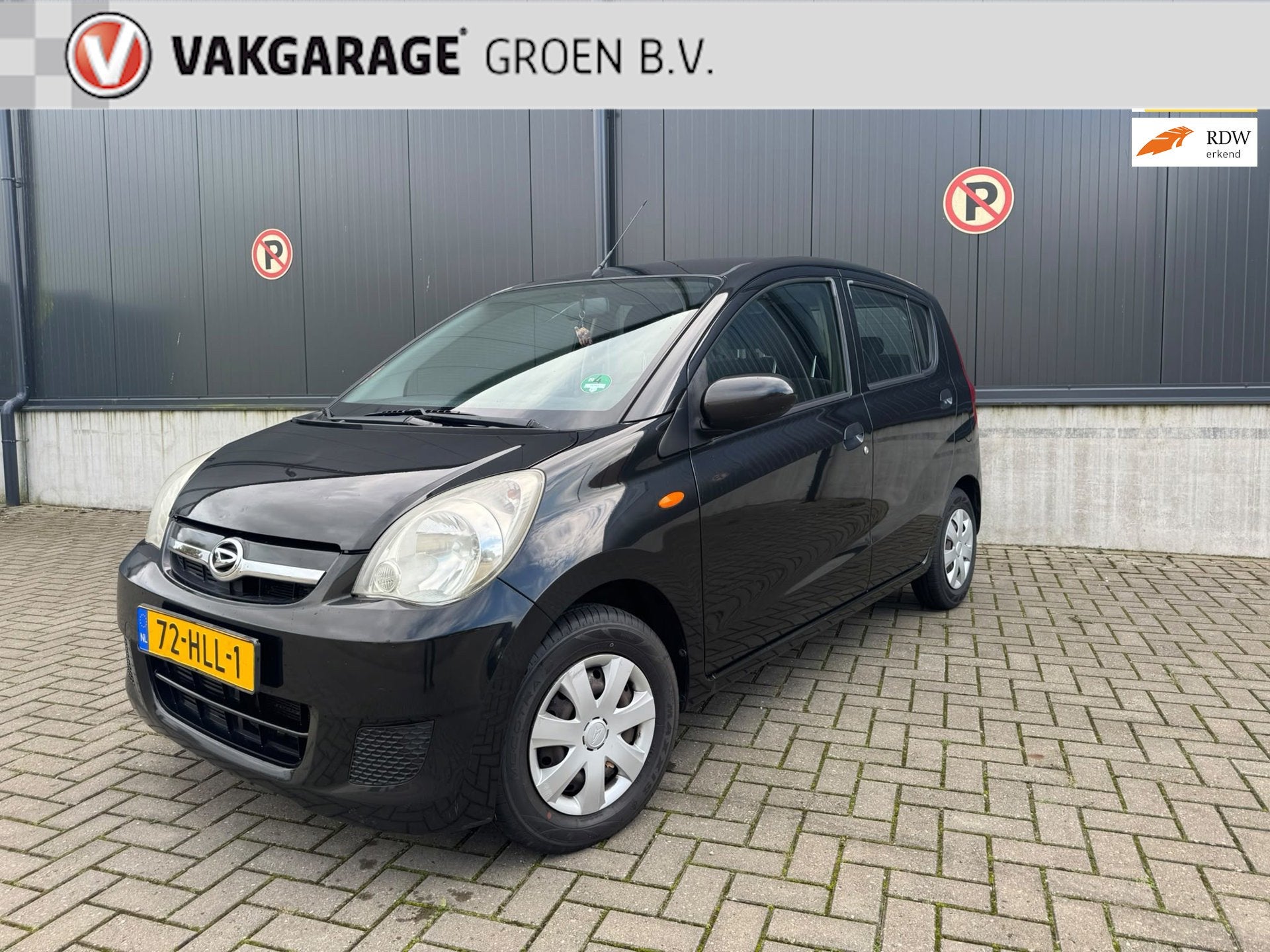 Daihatsu Cuore 1.0 Premium / el.r / airco, Auto's, Voorwielaandrijving, Stof, Zwart, 18 €/maand