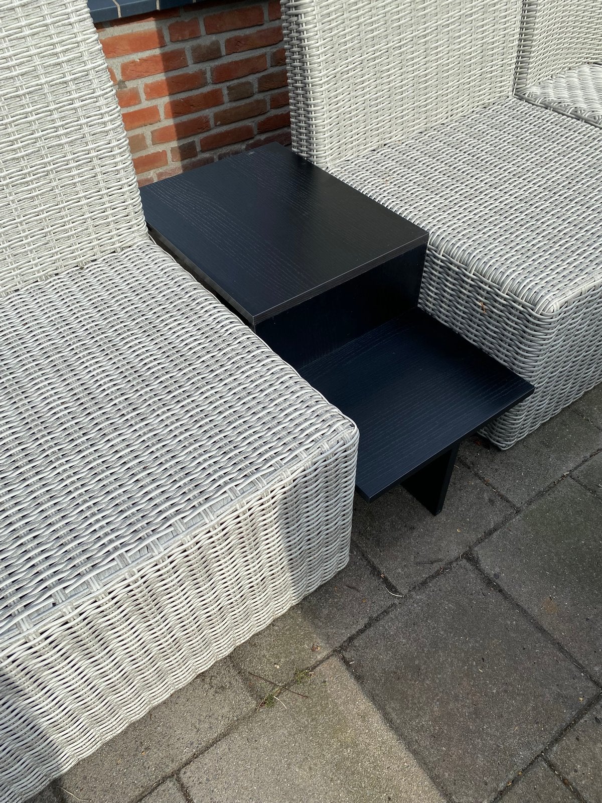 Bijzettafel, Ophalen, Zo goed als nieuw, Bijzettafel, 2 zitplaatsen