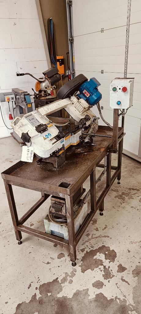 metaal lintzaag halfautomaat met rollenbaan, Ophalen, Gebruikt, 70 mm of meer, Optimum