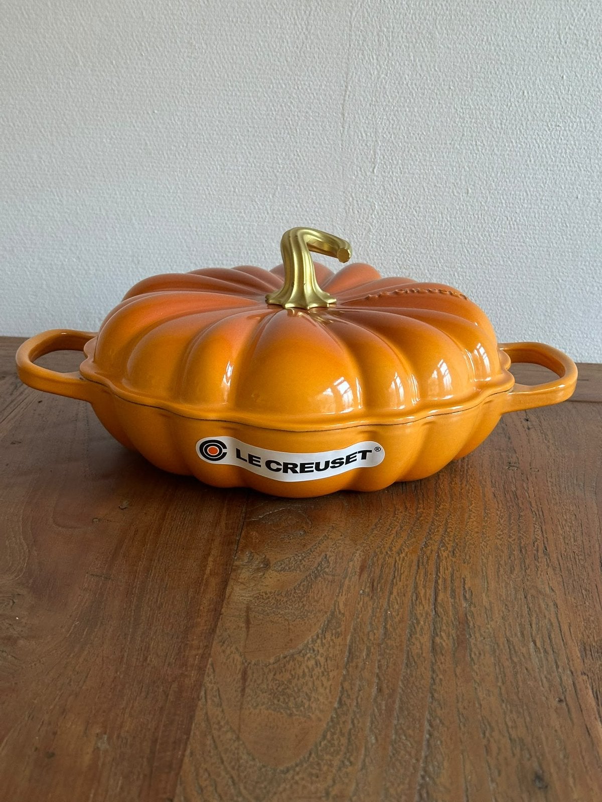 Le Creuset Gietijzeren Pompoen Campagnard 28 cm– Marronnier, Ophalen of Verzenden, Nieuw, Gietijzer
