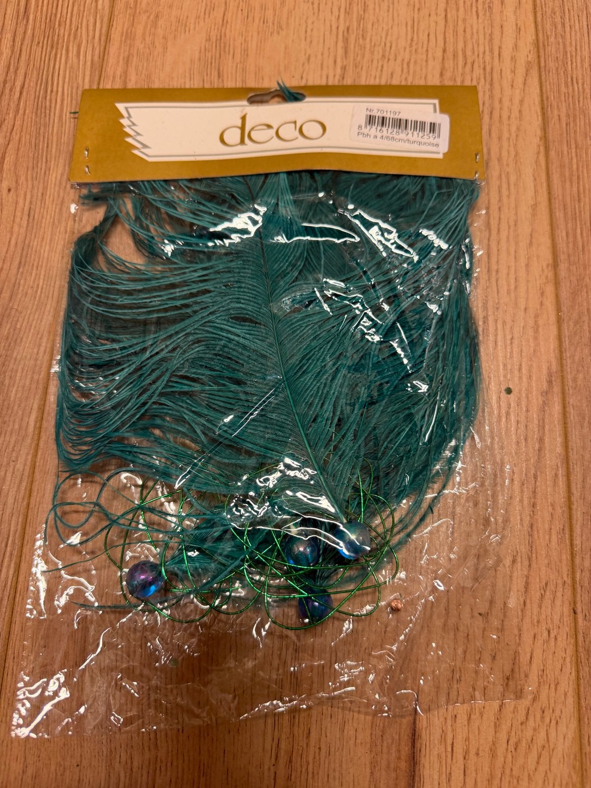 (Kerst) versiering turquoise, groen slingers/veren/pegels, Diversen, Ophalen of Verzenden