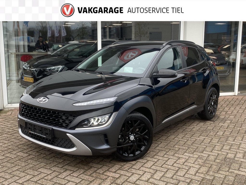 Hyundai Kona 1.6 GDI HEV Fashion edition Navigatie, HUD, par, Stof, Gebruikt, Euro 6, 2 kWh