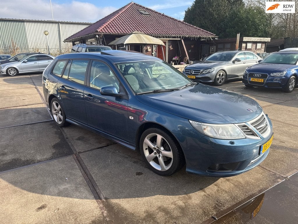 Saab 9-3 Sport Estate 1.8t Linear Inruil Mogelijk [Automaat], Auto's, Saab, 1998 cc, Gebruikt, 4 cilinders, Blauw