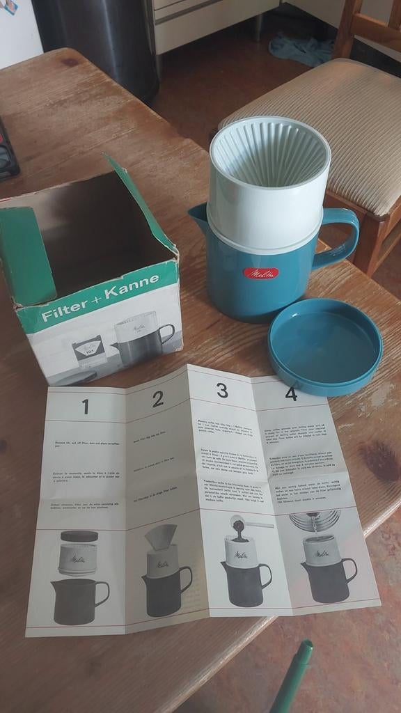 Vintage Melitta Camping Koffiezetter - Compleet met Doos, Ophalen of Verzenden