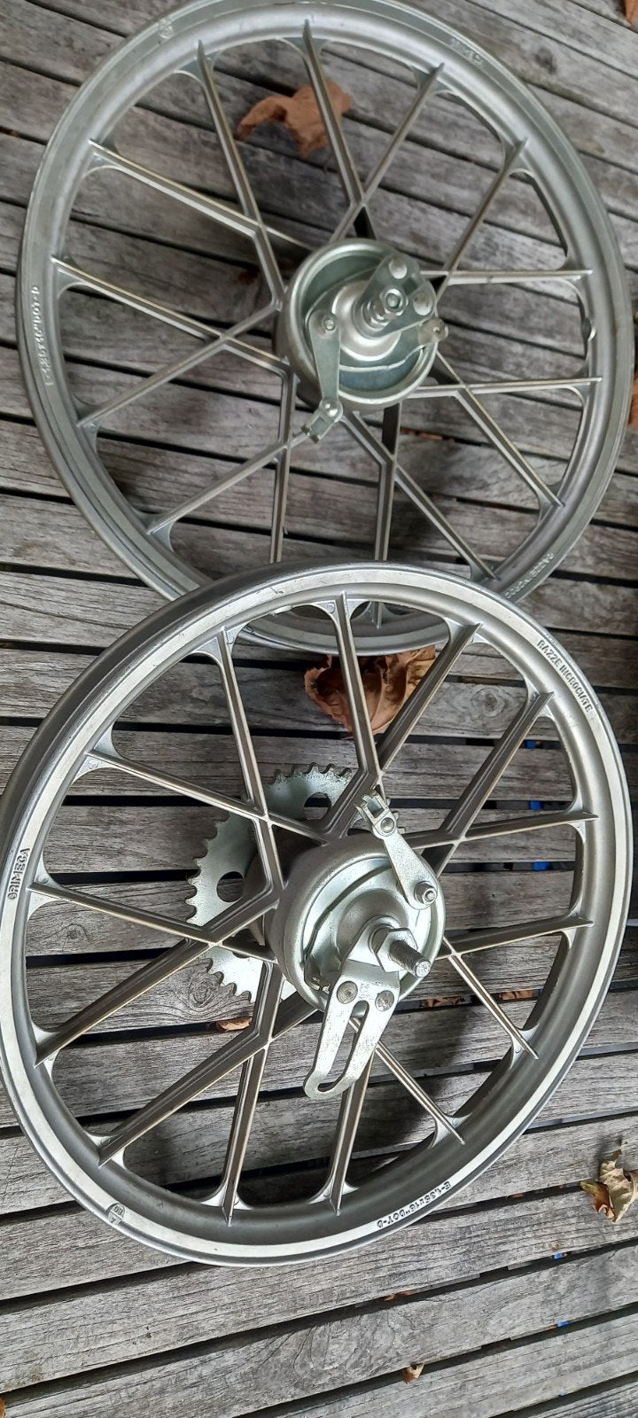 grimeca snowflake 16 inch set wielen oldtimer bromfiets nos, Ophalen of Verzenden, Nieuw, Overige typen, Overige merken