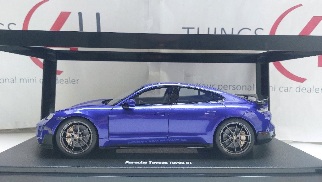 GT Spirit 1:18 Porsche Taycan Turbo GT 2023 violet metallic, Ophalen of Verzenden, Nieuw, Auto, Overige merken