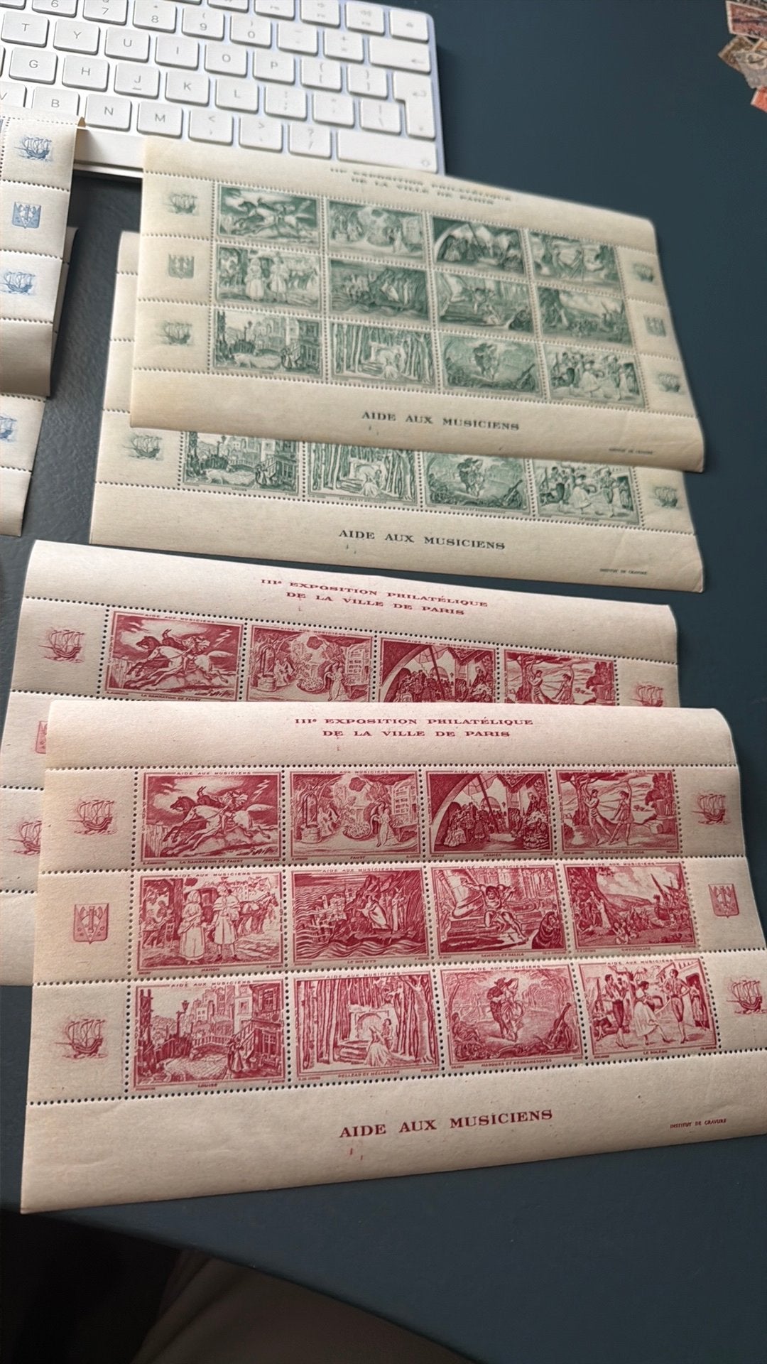 Frankrijk mooie pluk Expositievelletjes postfris, Postzegels en Munten, Postzegels | Volle albums en Verzamelingen, Ophalen of Verzenden