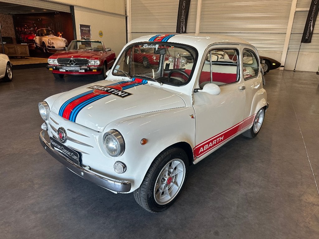 Fiat 600 abarth (recreation) 1.0 1965, Auto's, Fiat, 65 pk, 4 cilinders, 4 stoelen, Wit