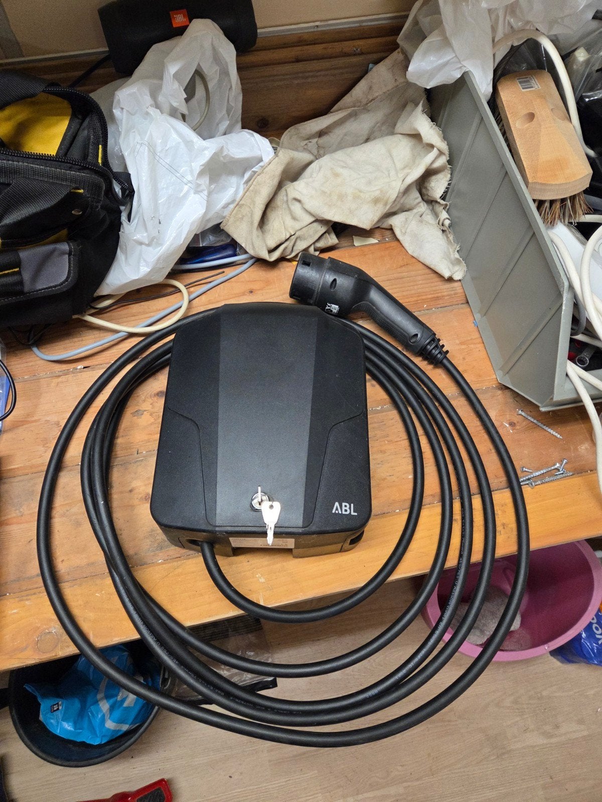 ABL Wallbox eMH1 1W1118 Laadpaal met aardlekschakelaar, Ophalen of Verzenden, Zo goed als nieuw, Laadpaal