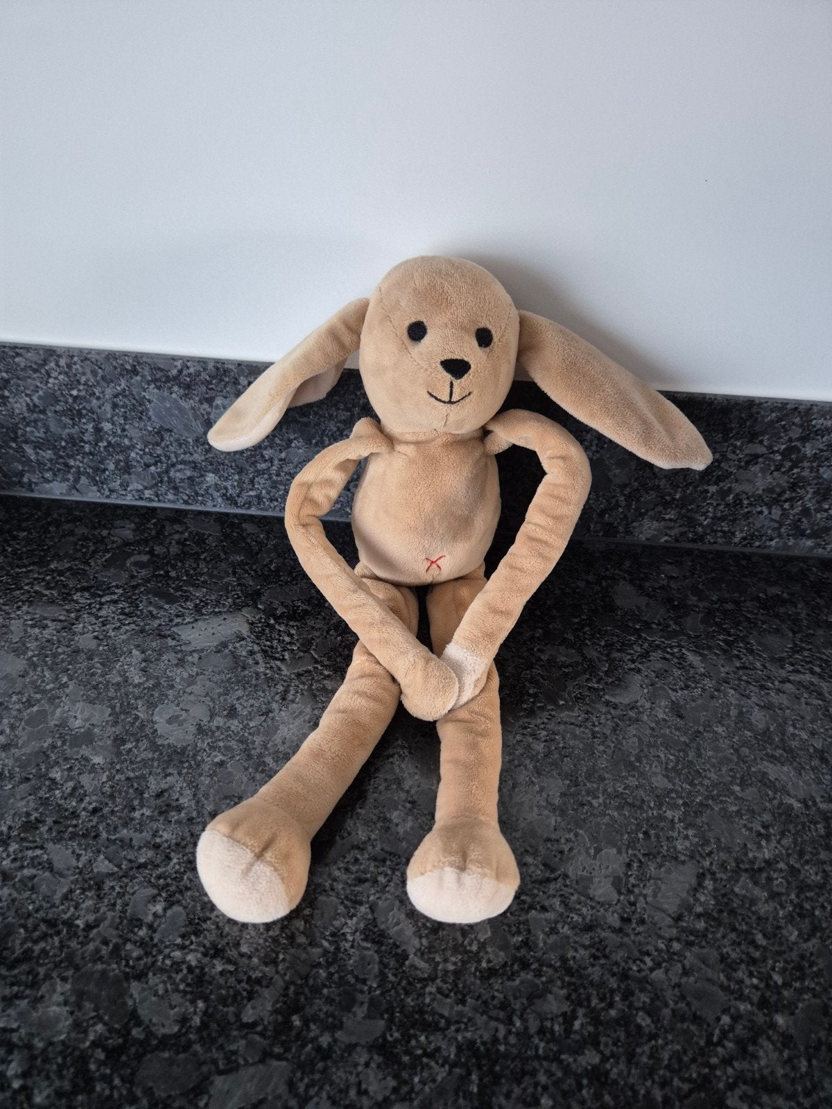 HEMA  - Knuffel Konijn met magneten, slungelarmen en -benen, Ophalen of Verzenden, Zo goed als nieuw, Konijn