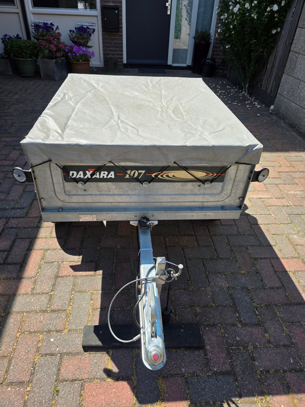Mooie Daxara 107 bagagewagen met dekzeil, Auto diversen, Aanhangers en Bagagewagens, Ophalen, Gebruikt
