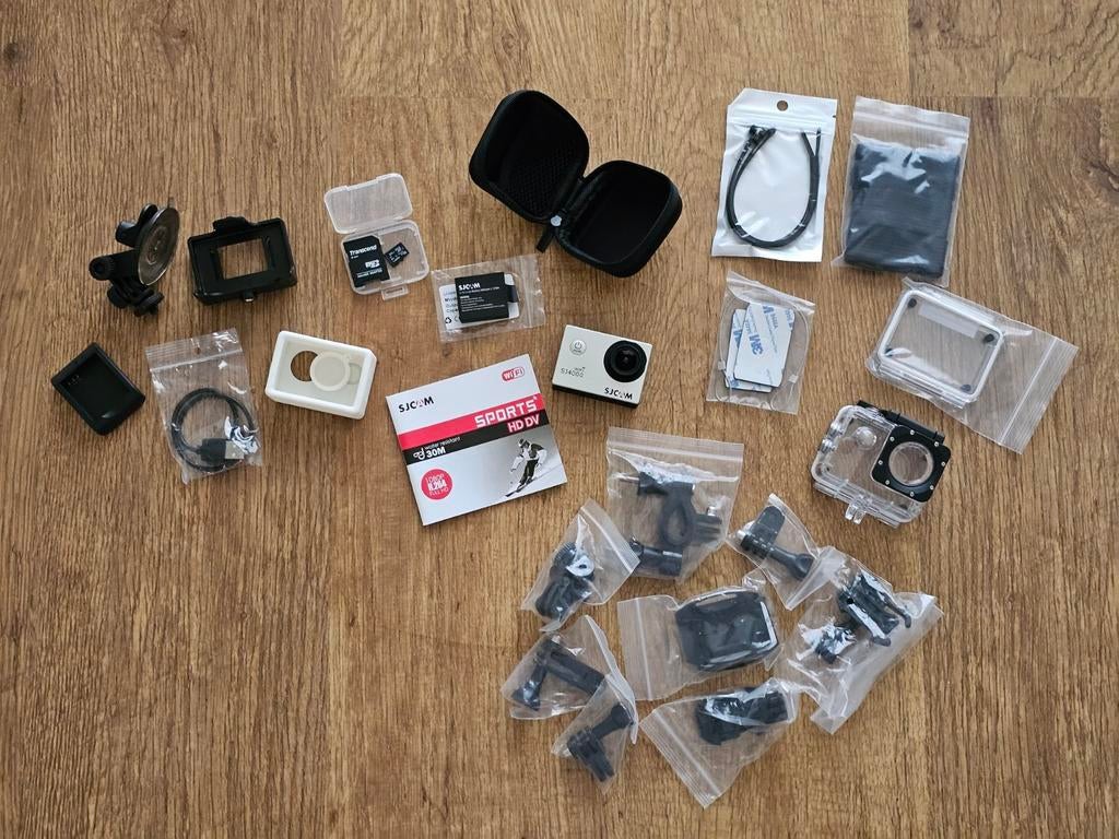 SJCAM Action camera SJC4000wifi + uitgebreid accessories set, Ophalen of Verzenden, Overige merken