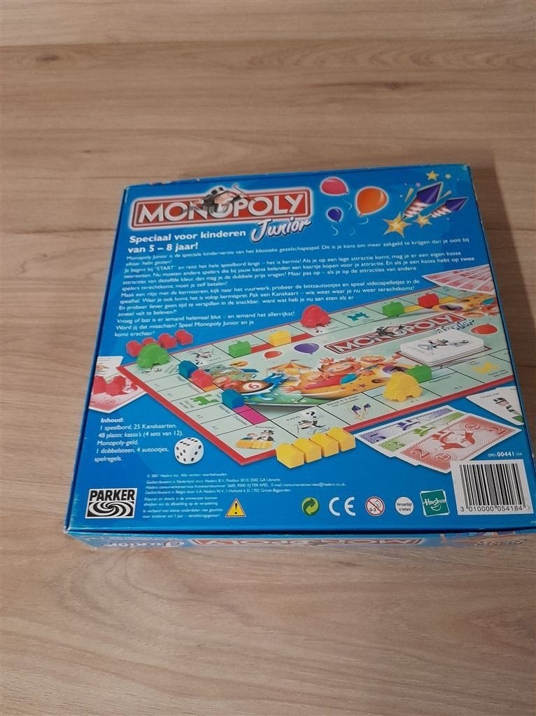 monopoly junior kermis - s3216, Verzenden, Zo goed als nieuw