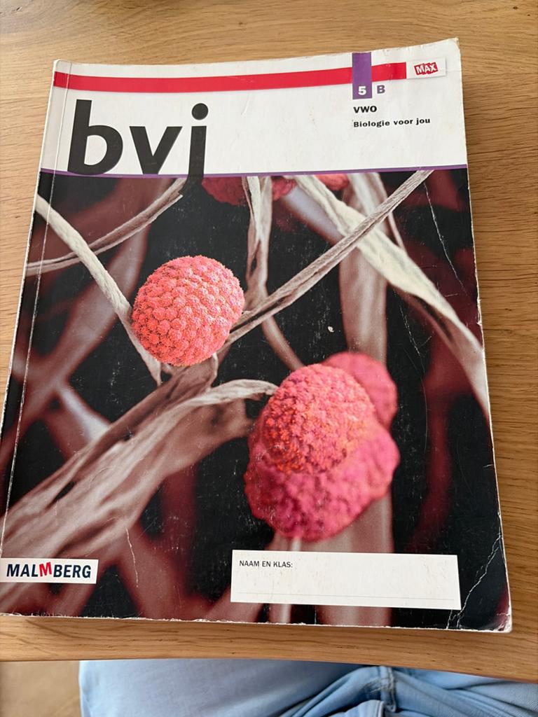 BVI Biologie voor jou 5 VWO Malmberg schoolboek, Boeken, Ophalen of Verzenden, Zo goed als nieuw, VWO, Biologie