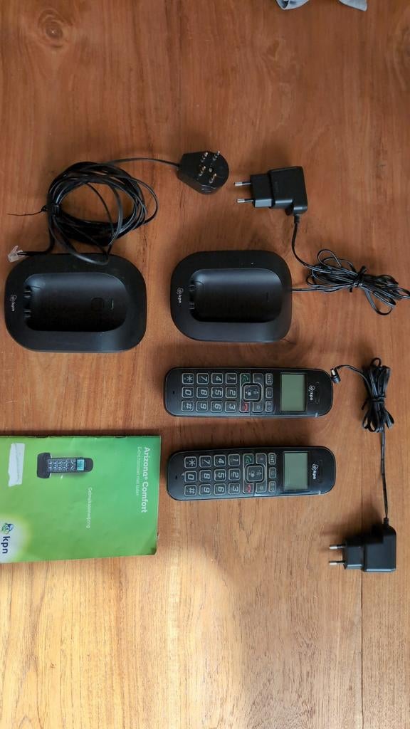 KPN Arizona Comfort 300 DECT telefoonset (2 handsets), Telecommunicatie, Vaste telefoons | Handsets en Draadloos, Ophalen, Gebruikt