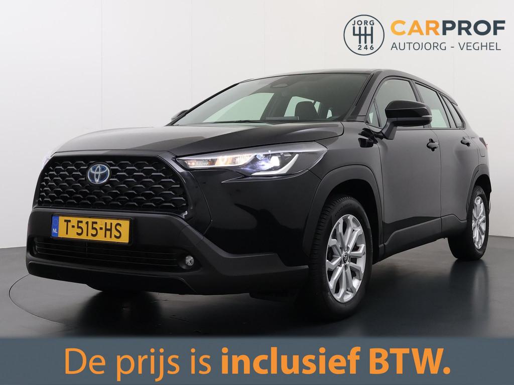Toyota Corolla Cross 2.0 High Power Hybrid Active NL Auto |, Auto's, Toyota, Stof, Gebruikt, 4 cilinders, Zwart