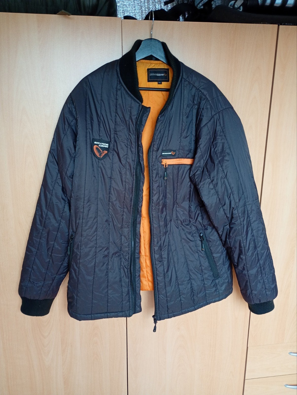 Savage Gear jas XXL - Zwart met oranje binnenkant, Ophalen of Verzenden, Gebruikt