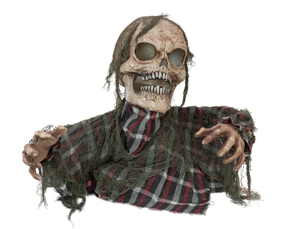 Europalms Halloween skelet 45 cm met licht en geluid, Halloween of Griezel, ., Nieuw, Ophalen of Verzenden
