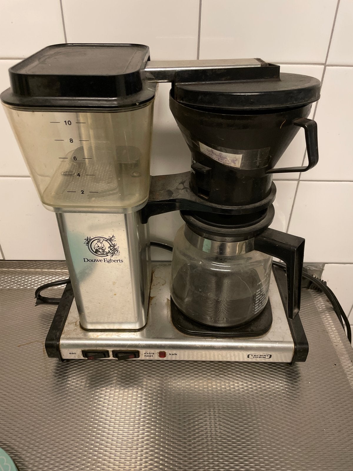 Douwe Egberts Technivorm Koffiezetapparaat - Gebruikt, Witgoed en Apparatuur, Gebruikt, 10 kopjes of meer, Koffiemachine, Gemalen koffie