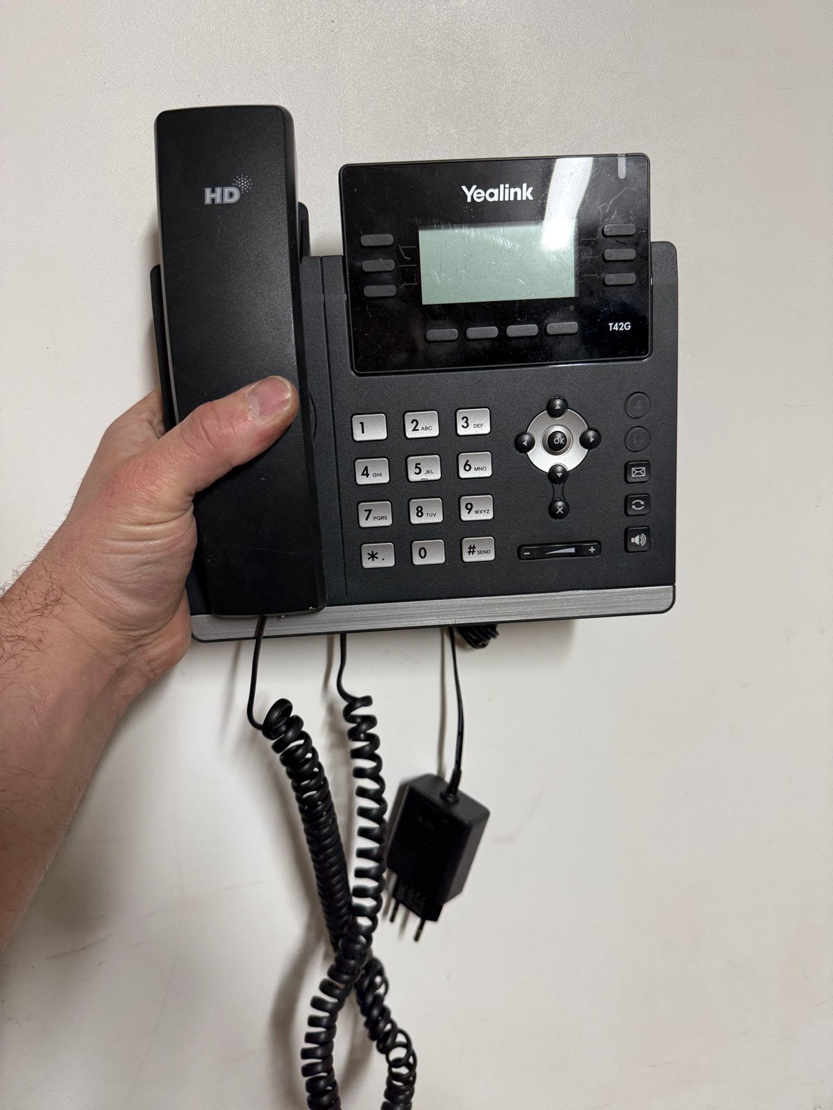 Yealink SIP-T42G IP Telefoon - Zakelijke VoIP Telefoon, 1 handset, Gebruikt, -, Verzenden