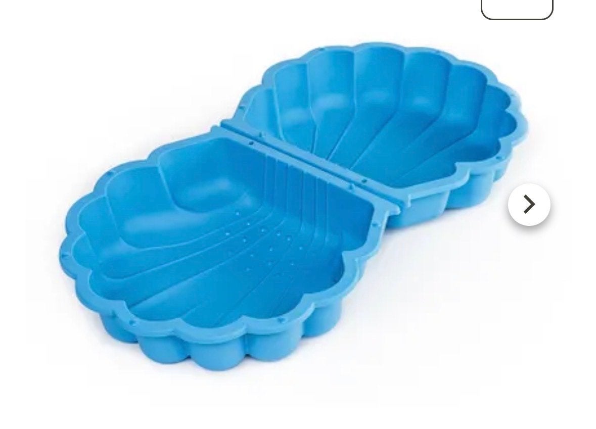 Blauwe schelp zandbak/zwembad voor kinderen, Kinderen en Baby's, Speelgoed | Buiten | Zandbakken, Ophalen, Gebruikt