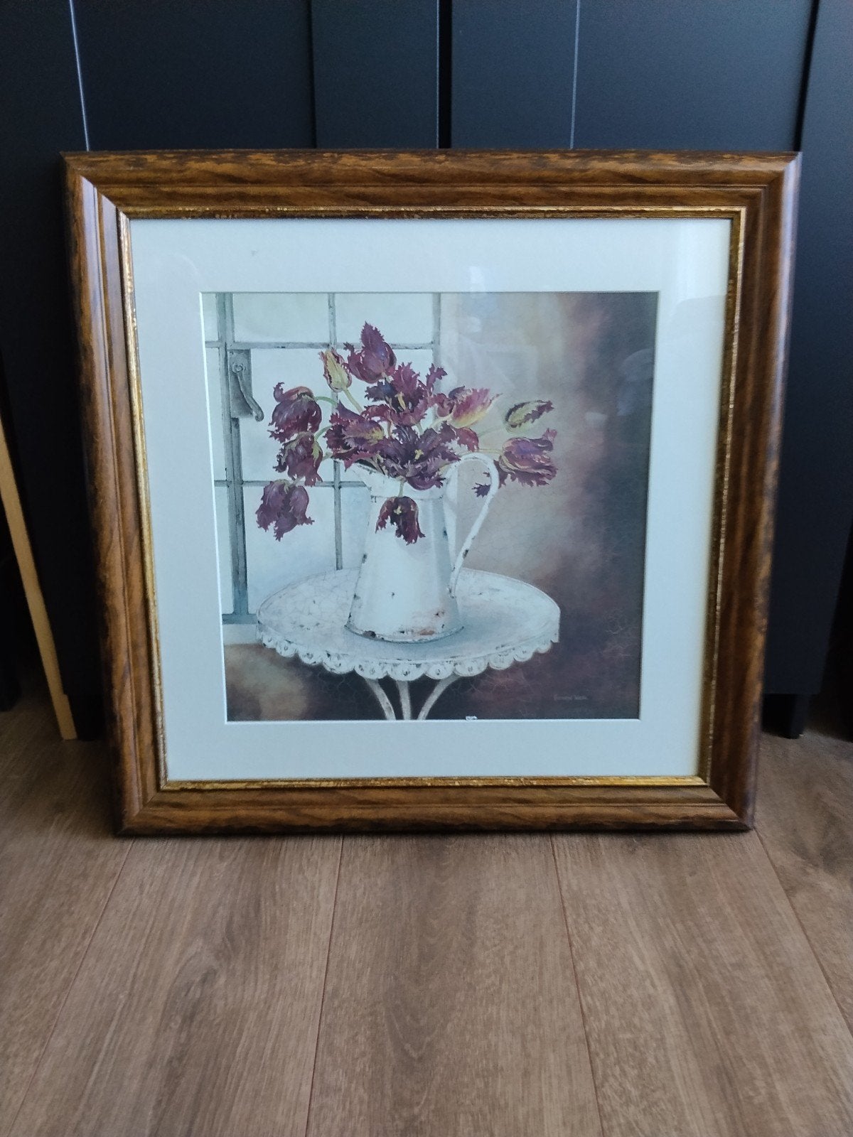 Vierkante fotolijst met print 60x60cm, Ophalen, Fotolijst