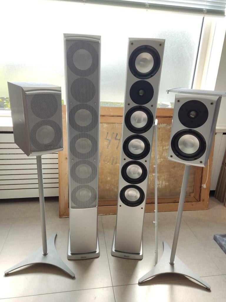 Magnat 4.0 speakerset, Audio, Tv en Foto, Luidsprekers, Ophalen, Gebruikt, Magnat, Surroundset zonder subwoofer
