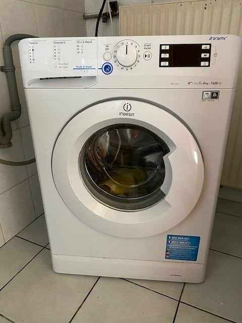 Indesit wasmachine type Innex, Ophalen, 1200 tot 1600 toeren, Gebruikt, 4 tot 6 kg