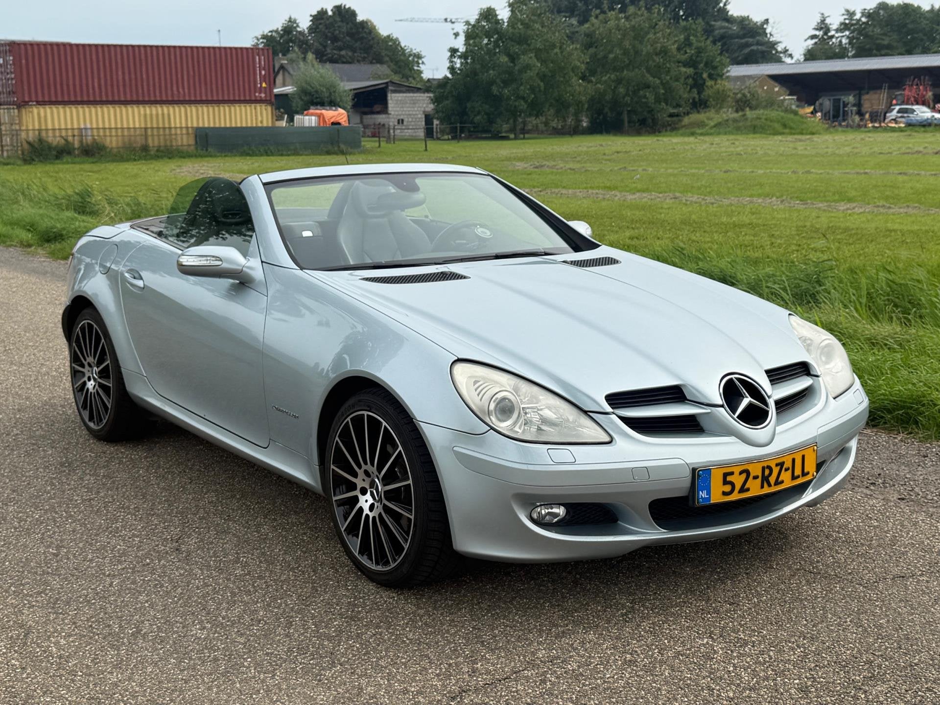 Mercedes-Benz SLK-klasse 200 K AUT APK 11-2026 Leder Airco 1, Automaat, Achterwielaandrijving, Gebruikt, Zwart